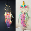 Axyaa Pink Unicorn Dream Catcher for Girls' Kawaii Room Decor & Bedroom Nursery