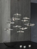 Axya Glass Staircase Pendant Light for Restaurant Bedside Bar Table