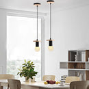Axya LED Wood Ceiling Pendant Light Vintage Retro Loft Hanging Lamp Holder