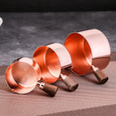 Axyaa Stainless Steel Seasoning Cup with Wooden Handle - Kitchen Sauce Dish