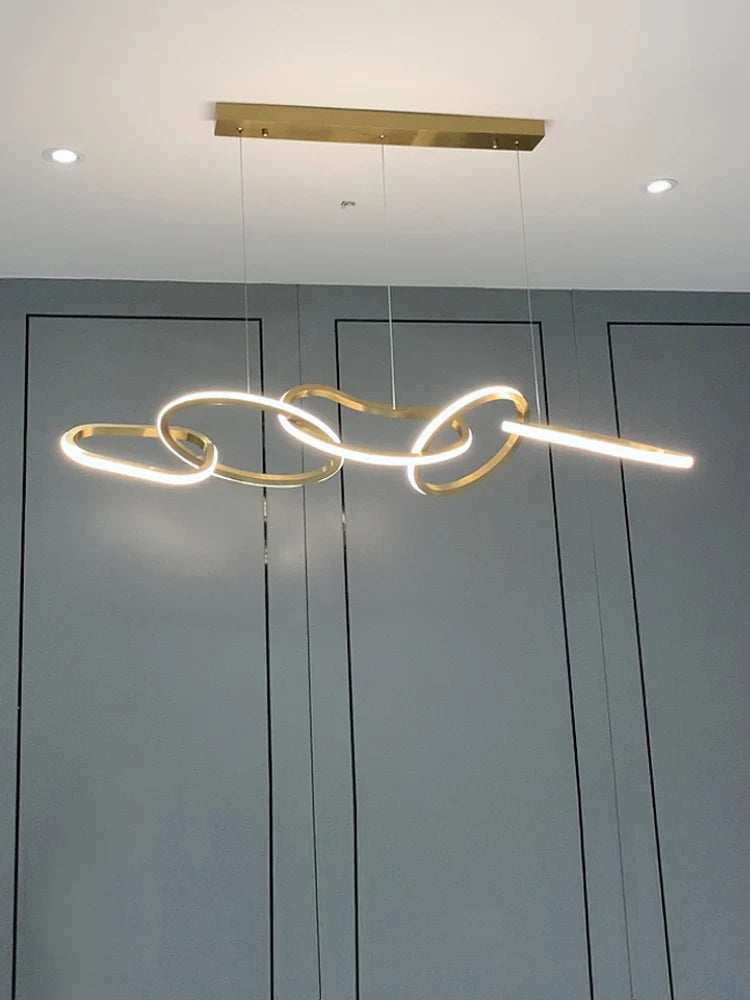 Axya Minimalist Art Chandelier for Dining, Restaurant, Bar - Creative Light Luxury Lamps