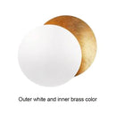 Axyaa Eclipse Wall Lamp: Modern Round Wall Lighting for Bedrooms, Living Rooms, Indoor Decor