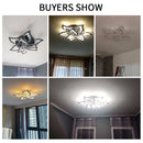Axyaa Modern Remote LED Ceiling Chandelier for Living/Dining Room, Kitchen, Bedroom.