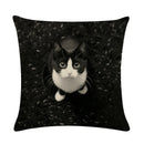 Axyaa Animal Printed Cotton Linen Pillow Cover for Home Sofa Decor 45X45CM