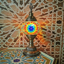 Axyaa Turkish Mosaic Table Lamp Handcrafted Glass Bed Light Night Decor