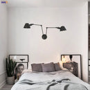 Axyaa Vintage Industrial Wall Lamp 2 Heads Loft Style Rustic Wall Light