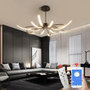 Axyaa Modern LED Matte Black/White Ceiling Light for Living Room Bedroom