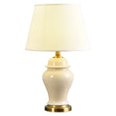 Axyaa Chinese Style Ceramic Table Lamps, Button Swicth, E27 Bulb, Living Room Bedroom Decor