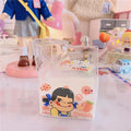 Axyaa Strawberry Glass Water Cup: Cute, Creative, Heat-Resistant Milk Carton Mug for Home & Coffee