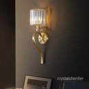 Axyaa Crystal Wall Lamp: Elegant Indoor LED Lighting in European Style