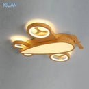 Axyaa Nordic Airplane Ceiling Lamp Iron Sconces with Remote Control
