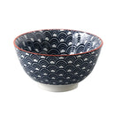Axyaa Wind Ceramic Salad Bowl Set - Stylish Threaded Rice Bowls for Home