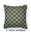 Axyaa Checkerboard Velvet Cushion Covers - 18x18 Nordic Decorative Pillows for Home Decor
