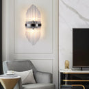Axyaa Elegant Crystal Wall Lamp for Bedroom Living Room Staircase Aisle Hotel Lighting