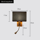Axyaa Wood LED Wall Lamp Nordic Bedroom Reading Light