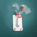 Axyaa 360° Adjustable Shower Head Holder with 2 Hooks Stand