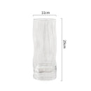 Axyaa Clear Glass Vase: Stylish Cylinder for Hydroponic Flowers and Home Decor