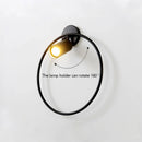Axyaa Scandinavian Modern LED Wall Lamp Gold Black Indoor Decor Diameter 28/35 cm