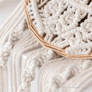Axyaa Round Flower Pot Macrame Wall Hanging for Bohemian Room Decor