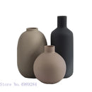Axyaa Colorful Ceramic Vase Ball Cylindrical Flower Arrangement Hydroponics Desktop Decoration