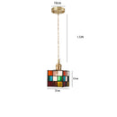 Axyaa Copper LED Glass Pendant Lamp Nordic Modern Style Dining Bedroom Light