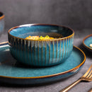 Axya Nordic Style Kiln Glazed Ceramic Dinner Bowl Set