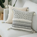 Moroccan Style Tassel Cushion Cover 45x45cm for Home Decor Sofa Bed - Axyaa