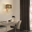 Axyaa Modern Minimalist LED Wall Lamps with Rectangle Texture Shade