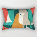 Axyaa Velvet Lumbar Pillow Cover for Sofa and Bedroom