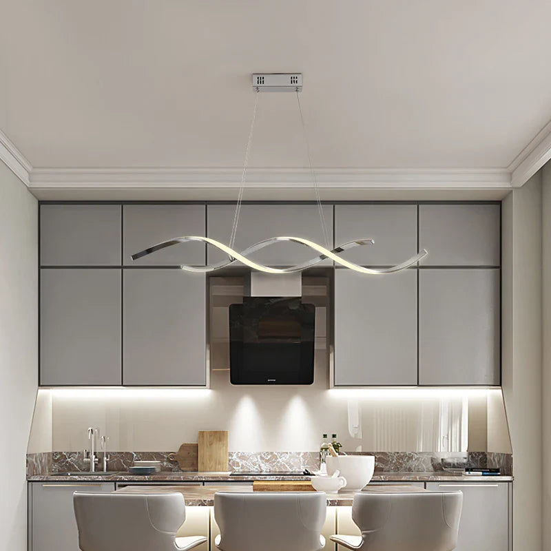 Nordic Style LED Pendant Light by Axyaa - Modern Chrome/Gold Finish
