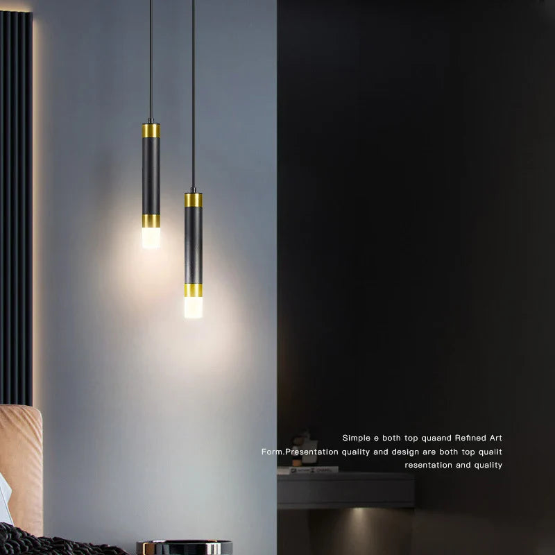 Axyaa Rotatable Spotlight Pendant Lamp for Modern Bedroom Bedside Reading Lighting