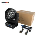 Axyaa Beam+Wash 2Pcs 19x15W RGBW Zoom Lighting DMX Control - Perfect for Disco, Stage Events