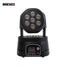 Axyaa Mini LED Wash Moving Head Light with 7x12W RGBW/18W RGBWA+UV for Dj Disco