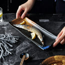 Axya™ Ceramic Retro Japanese Dinner Set | Frosted Texture Tableware for Home & Restaurant