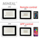 Axyaa 50W 100W RGB Flood Light with Remote & APP Control
