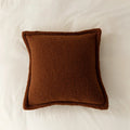 Axyaa Fleece Cushion Cover Set in Warm Neutral Tones