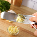 Axyaa Curved Stainless Steel Garlic Press Mincer Slicer Cutter Kitchen Tool
