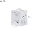 Axya Marbled Ceramic Swab Holder Salt Shaker Jewelry Box Decoration