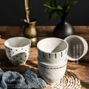 Axya Retro Ceramic Japanese Teacup Set