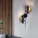 Axya Black Gold Dawn Wall Light - Postmodern Light Luxury Wall Lamp
