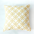 Axyaa Cotton Embroidered Pillow Cover 45x45cm Yellow Blue Pink Red Square