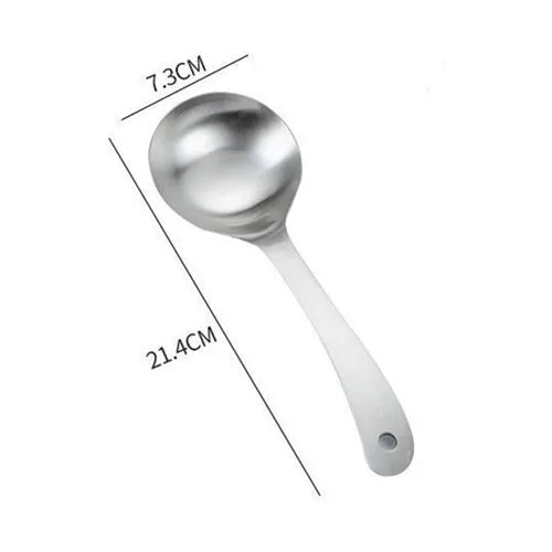 Axyaa Stainless Steel Long Handle Soup Spoon