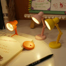 Axyaa Mini Desk Lamp: Foldable Magnetic Night Light with Clip, Eye Protection, Study and Reading Bedside Light.