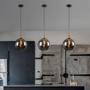 Axyaa Smoky Glass Pendant Lights for Loft Restaurant Vintage Dining Lighting
