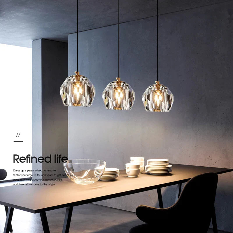 Axyaa Crystal Rope Chandelier for Duplex Attic, Contemporary Staircase & Cafe Decor