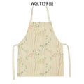 Axyaa Green Leaves Kitchen Apron - Elegant Floral Cooking & Baking Chef Apron