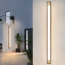 Axya Outdoor Wall Light Modern Black Gold Sconce IP65 Waterproof Villa Garden Lamp