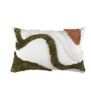 Beige Grey Tufted Coral Pillow Cover by Axyaa for Stylish Home Decor