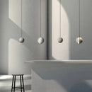 Axyaa Moon Cement Pendant Light: Industrial Style Minimalist Decor