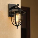 Axyaa Glass Wall Lamp for Outdoor Garden Porch Courtyard Stairway - Waterproof LED Light